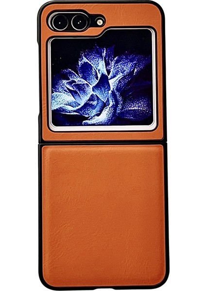 Samsung Galaxy Z Flip5 Turuncu Için Morandi Pc Telefon Kılıfı (Yurt Dışından)