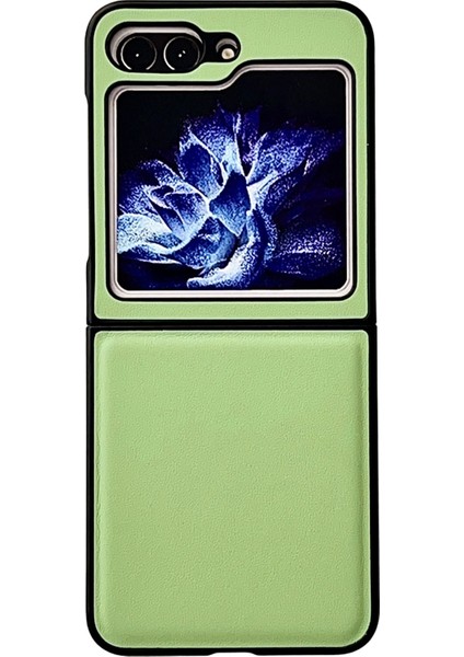 Samsung Galaxy Z Flip5 Green Için Morandi Pc Telefon Kılıfı (Yurt Dışından)