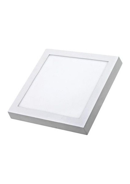 24W=2160 Lümen Sıvaüstü Kare LED Panel Sarı 3000 Kelvin