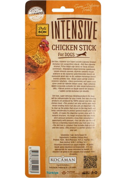 Tavuklu Intense Köpek Kemiği Burgu 8 Li Paket