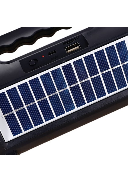 Z20 Fm Radyo USB & Tf & Aux Girişi LED Işık Solar Güneş Enerji Bluetooth Hoparlör