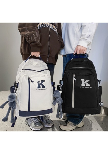 Okul Çantası Kadın Kore Versiyonu Lise Üniversite Öğrencisi Basit Büyük Kapasiteli Iş Kıyafeti Sırt Çantası Eğlence Seyahat Bilgisayar Sırt Çantası (Yurt Dışından) indirimleri