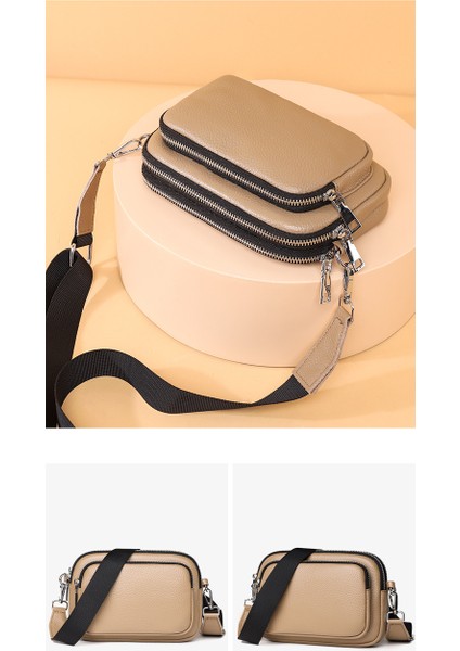 Hakiki Deri Basit Kadın Ilk Katman Inek Derisi Küçük Yuvarlak Çanta Çok Katmanlı Yumuşak Deri Çanta 2023 Yeni Omuz Crossbody Çanta (Yurt Dışından) indirimleri