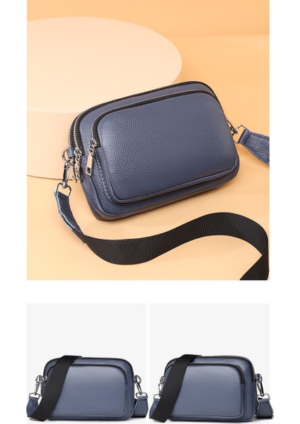 Hakiki Deri Basit Kadın Ilk Katman Inek Derisi Küçük Yuvarlak Çanta Çok Katmanlı Yumuşak Deri Çanta 2023 Yeni Omuz Crossbody Çanta (Yurt Dışından) fiyatları