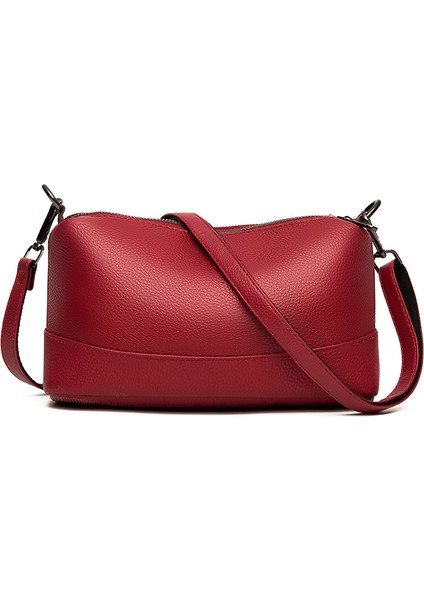 Birinci Katman Dana 2023 Kadın Çantası Bayan Tek Omuz Crossbody Çantası Deri Çantası (Yurt Dışından)