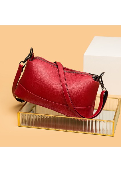 Birinci Katman Dana 2023 Kadın Çantası Bayan Tek Omuz Crossbody Çantası Deri Çantası (Yurt Dışından) fiyatları