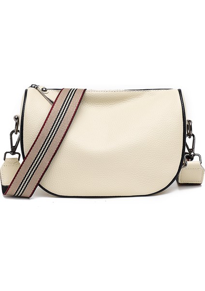 Hakiki Deri Çanta Kadın Çantası 2023 Yeni Stil Basit Moda Vintage Geniş Omuz Askısı Tek Omuz Çapraz Omuz Çantası Bags Yumuşak Deri Kare Çanta (Yurt Dışından)