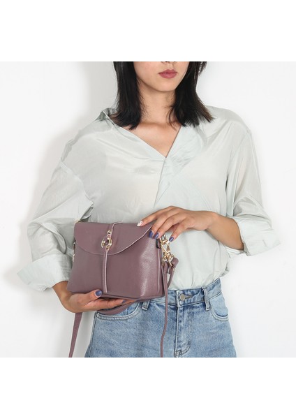 2023 Yeni Model Deri Çanta Kadın Moda Basit Avrupa ve Amerikan Bags Küçük Kare Çanta Tek Omuz Çapraz Çanta Kadın (Yurt Dışından)