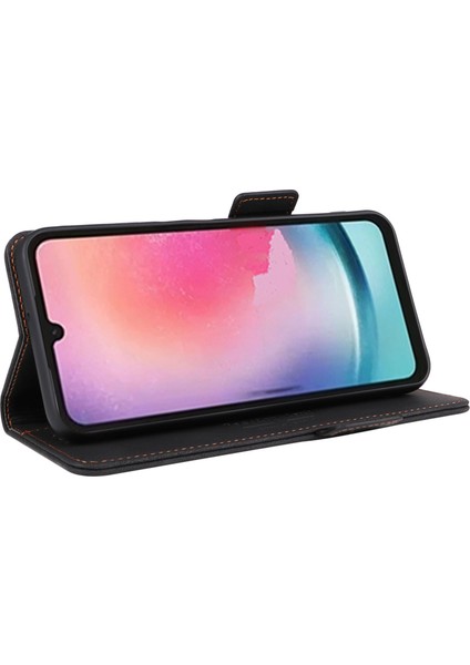 Samsung Galaxy A25 5g Pu Deri Cüzdan Stand Telefon Kılıfı Donanım Dekor Koruyucu Kapak (Yurt Dışından) modelleri