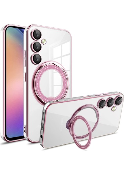 Samsung Galaxy A54 5g Pc+Tpu Rotasyon Kickstand Cover Telefon Kılıfı Magsafe ile Uyumlu (Yurt Dışından)