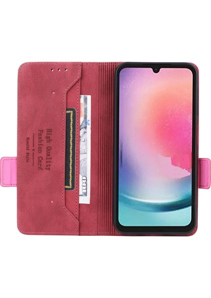 Samsung Galaxy A25 5g Pu Deri Cüzdan Stand Telefon Kılıfı Donanım Dekor Koruyucu Kapak (Yurt Dışından) fiyatları