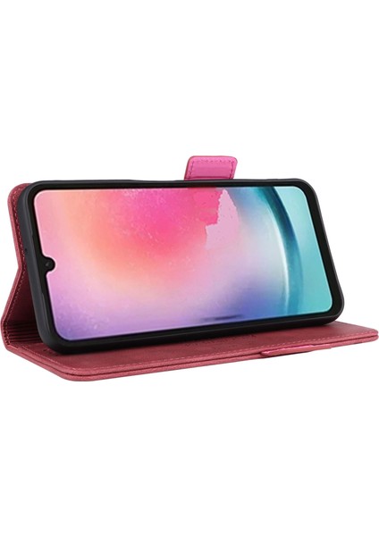 Samsung Galaxy A25 5g Pu Deri Cüzdan Stand Telefon Kılıfı Donanım Dekor Koruyucu Kapak (Yurt Dışından) modelleri