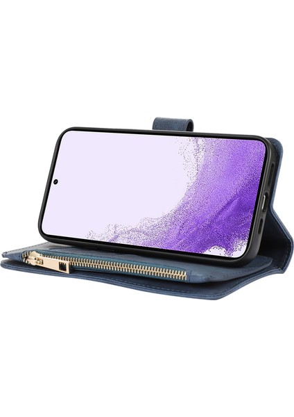 Samsung Galaxy A52 / A52S 5g Deri Telefon Kılıfı Çoklu Kart Yuvası Fermuar Cep Kapağı (Yurt Dışından)