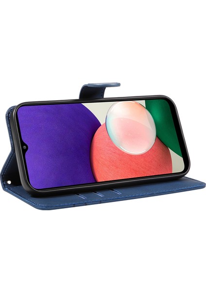 Samsung Galaxy A22 5g / A22S Pu Deri Telefon Kılıfı Baskılı Çizgi Cüzdan Stand Kabuğu (Yurt Dışından) fırsatları