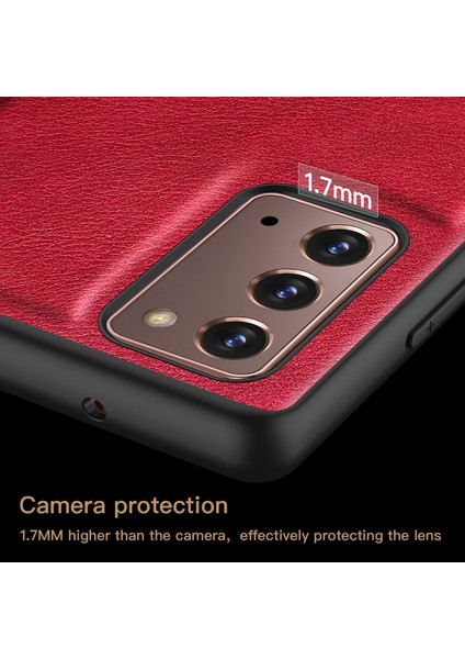 Samsung Galaxy NOTE20, Pu Deri Kaplamalı Tpu+Pc Şok Geçirmez Kapak (Yurt Dışından) modelleri
