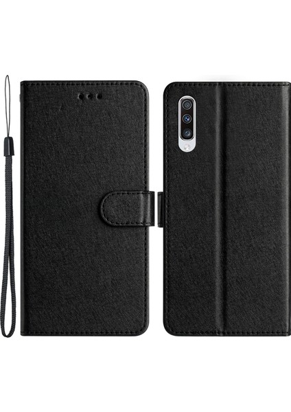 Samsung Galaxy A70 / A70S Ipek Doku Pu Deri Cüzdan Stand Cep Telefonu Flip Case (Yurt Dışından)