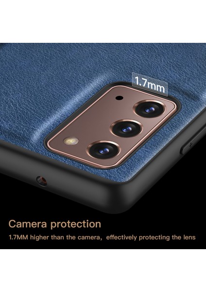 Samsung Galaxy NOTE20, Pu Deri Kaplamalı Tpu+Pc Şok Geçirmez Kapak (Yurt Dışından) modelleri