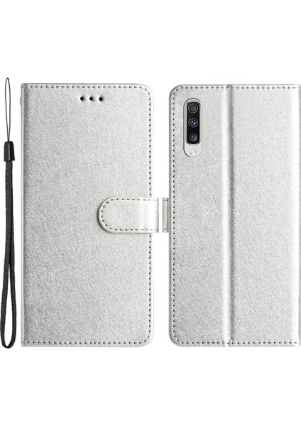 Samsung Galaxy A70 / A70S Ipek Doku Pu Deri Cüzdan Stand Cep Telefonu Flip Case (Yurt Dışından)