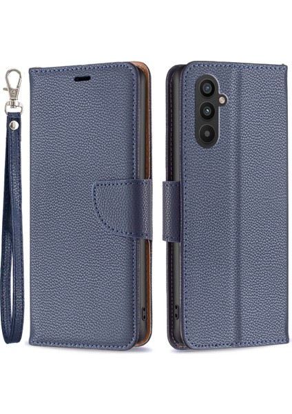 Samsung Galaxy A25 5g Pu Deri Telefon Kılıfı Cüzdan Litchi Doku Standı Anti-Drop Telefon Kapağı (Yurt Dışından)