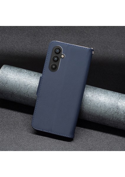 Samsung Galaxy A25 5g Pu Deri Telefon Kılıfı Cüzdan Litchi Doku Standı Anti-Drop Telefon Kapağı (Yurt Dışından)
