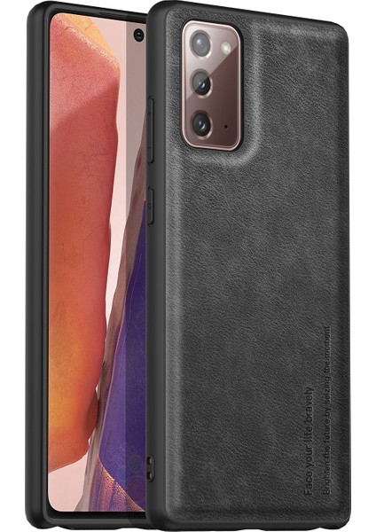 Samsung Galaxy NOTE20, Pu Deri Kaplamalı Tpu+Pc Şok Geçirmez Kapak (Yurt Dışından)