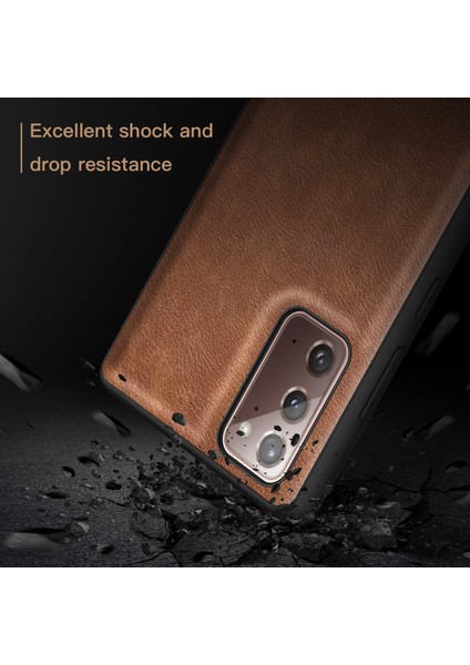 Samsung Galaxy NOTE20, Pu Deri Kaplamalı Tpu+Pc Şok Geçirmez Kapak (Yurt Dışından) modelleri