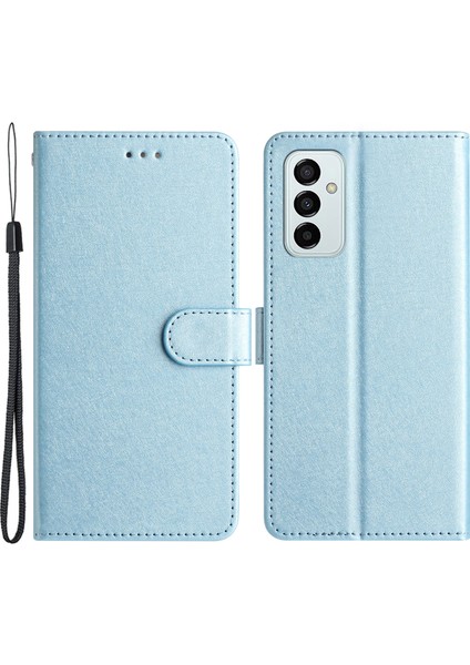 Samsung Galaxy M23 5g / F23 5g Telefon Cüzdanı Ipek Doku Pu Deri Stand Kapağı El Kayışı Flip Case (Yurt Dışından)