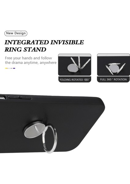 Samsung Galaxy A25 5g Ring Kickstand Tpu Kılıfı, Mat Çizelge Anti Anti Telefon Kapağı (Yurt Dışından)