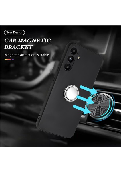 Samsung Galaxy A25 5g Ring Kickstand Tpu Kılıfı, Mat Çizelge Anti Anti Telefon Kapağı (Yurt Dışından)