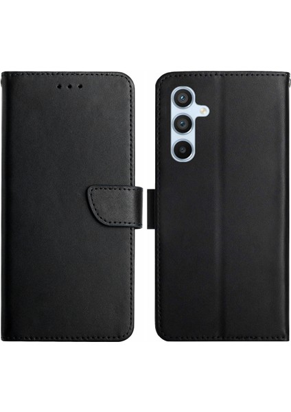 Samsung Galaxy A25 5g Nappa Doku Telefon Cüzdan Kılıfı Inek Deri Stand Telefon Kapağı (Yurt Dışından)