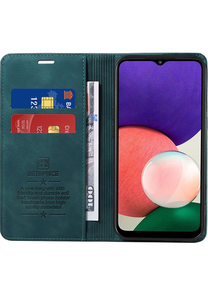 Samsung Galaxy A22 5g / A22S 5g Cüzdan Pu Deri Kabuk Rfıd Engelleme Flip Kapak Standı Telefon Kılıfı (Yurt Dışından) fiyatları