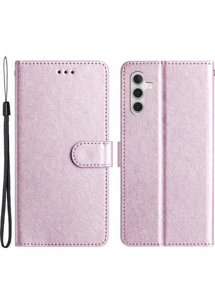 Samsung Galaxy A34 5g Cüzdan Telefon Kabuğu, Ipek Doku Pu Deri Stand El El Strap Flip Case (Yurt Dışından)