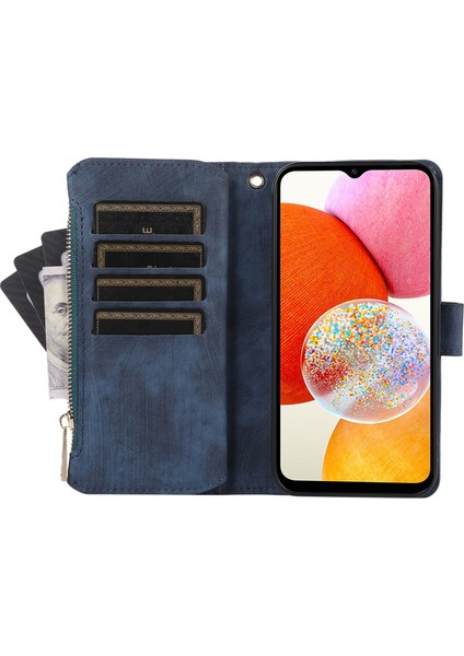 Samsung Galaxy A22 5g Deri Telefon Kılıfı Zipper Ceb ile Çoklu Kart Yuvaları Kapak (Yurt Dışından) fırsatları