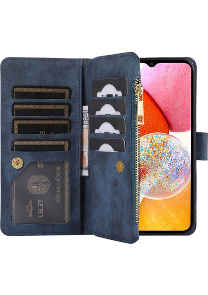 Samsung Galaxy A22 5g Deri Telefon Kılıfı Zipper Ceb ile Çoklu Kart Yuvaları Kapak (Yurt Dışından) indirimleri