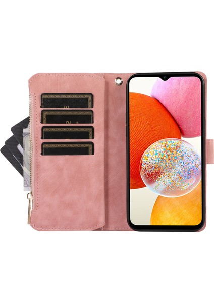 Samsung Galaxy A22 5g Deri Telefon Kılıfı Zipper Ceb ile Çoklu Kart Yuvaları Kapak (Yurt Dışından) fırsatları