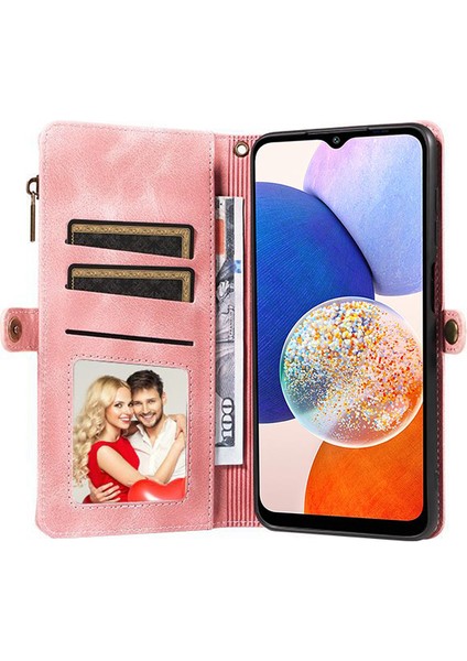 Samsung Galaxy A14 Fermuarlı Cep Görüntüleme Standı Cüzdan Deri Kasa Telefon Kapağı (Yurt Dışından) fırsatları