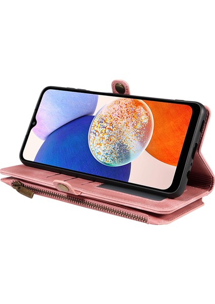 Samsung Galaxy A14 Fermuarlı Cep Görüntüleme Standı Cüzdan Deri Kasa Telefon Kapağı (Yurt Dışından) indirimleri