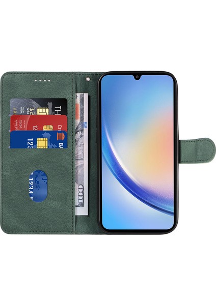 Samsung Galaxy A34 5g Pu Deri Kapağı, Stand Cüzdan Telefon Kılıfı (Yurt Dışından)