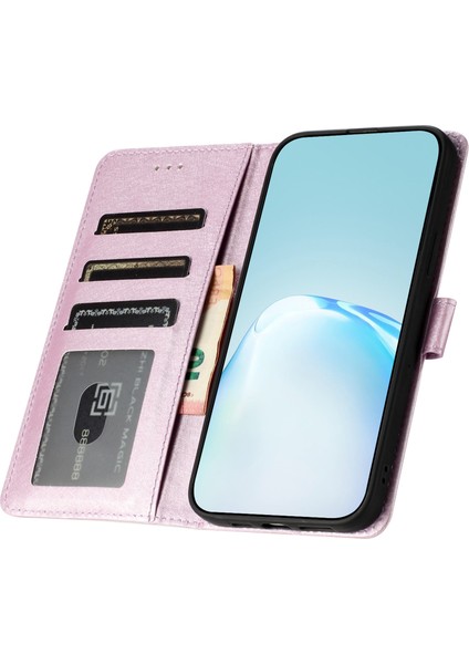 Samsung Galaxy A52 / A52S 5g Pu Deri Deri Flip Stand Cover Ipek Dokusu Telefon Cüzdan Kılıfı (Yurt Dışından)