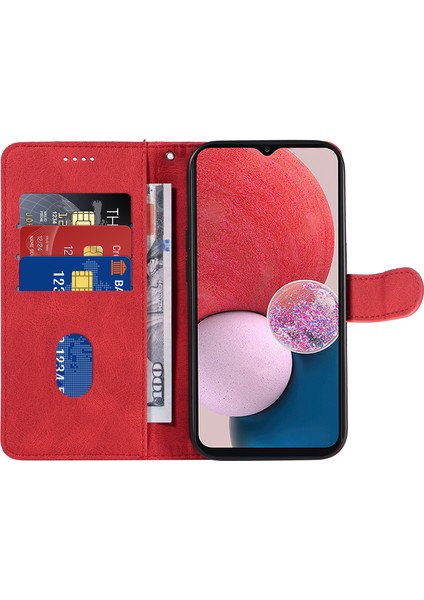 Samsung Galaxy A13 Cüzdan Telefon Kapağı Pu Deri Baskılı Çizgi Kılıfı Stand (Yurt Dışından)