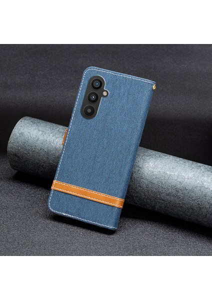 Samsung Galaxy A25 5g Telefon Deri Kılıf Kot Cüzdan Bir Ekan Telefon Kapağı Cüzdan Standı (Yurt Dışından)