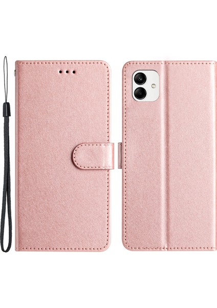 Samsung Galaxy A04E 4g Telefon Kılıfı, Ipek Doku Pu Deri Cüzdan Kabuğu (Yurt Dışından)