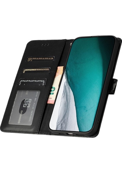 Samsung Galaxy A21S Stand Flip Cover Timsah Doku Deri Cüzdan Tasarım Telefon Kılıfı (Yurt Dışından)