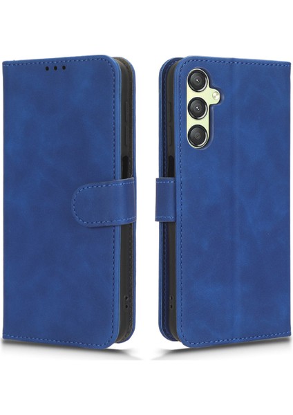 Samsung Galaxy A24 4g Pu Deri Cüzdan Cep Telefonu Kapağı Dökme Önleyici Cilt Touch Stand Kılıfı (Yurt Dışından)