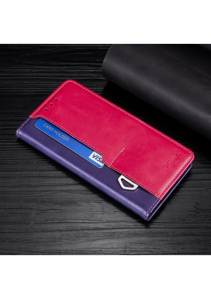 Samsung Galaxy M54 5g / F54 5g Cüzdan Kılıfı Flip Stand Contrast Renk Tpu+Pu Deri Telefon Kapağı (Yurt Dışından) fiyatları