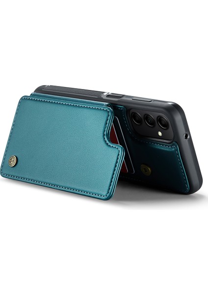 Samsung Galaxy A14 4g / A14 5g Rfıd Engelleme Kart Tutucu Kickstand Case Deri Kaplamalı Tpu Kapağı (Yurt Dışından) fiyatları