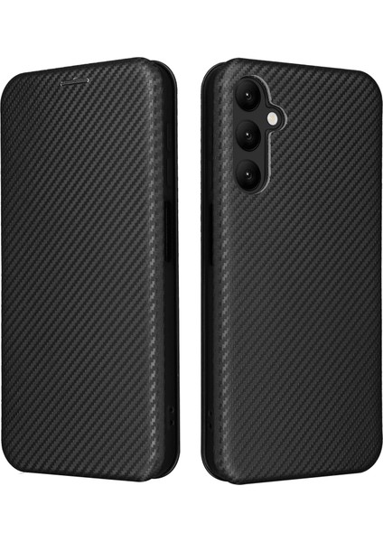 Samsung Galaxy A25 5g Kart Tutucu Kılıf Karbon Fiber Doku Telefon Deri Stand Kapağı (Yurt Dışından)