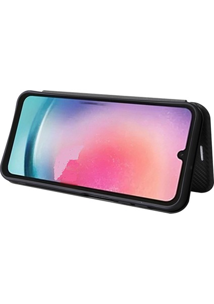 Samsung Galaxy A25 5g Kart Tutucu Kılıf Karbon Fiber Doku Telefon Deri Stand Kapağı (Yurt Dışından) fırsatları