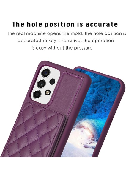 Samsung Galaxy A13 Kart Tutucusu Kickstand Pu Deri Kaplamalı Tpu Kapak Telefon Kılıfı (Yurt Dışından) modelleri