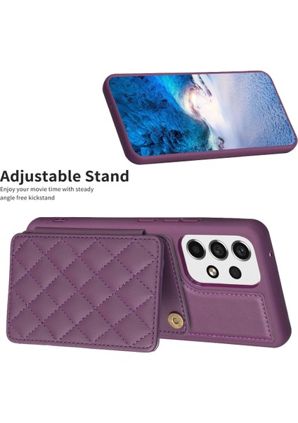 Samsung Galaxy A13 Kart Tutucusu Kickstand Pu Deri Kaplamalı Tpu Kapak Telefon Kılıfı (Yurt Dışından) indirimleri